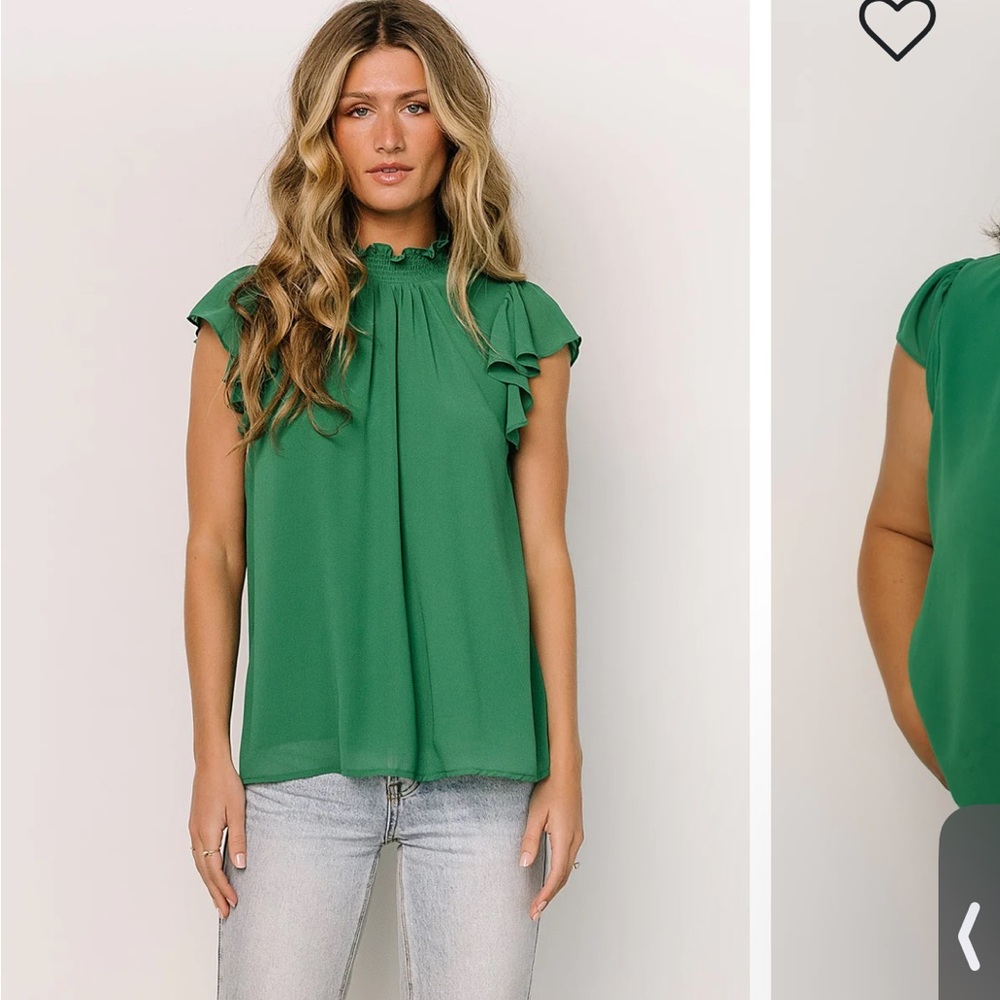 Leah Mock Neck Top
